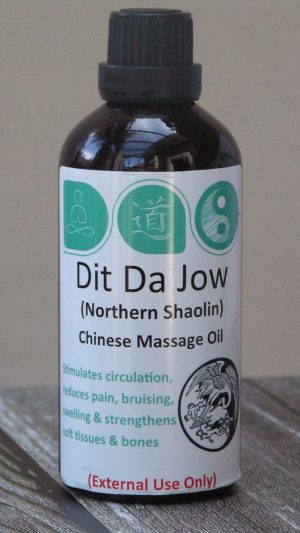 Dit Da Jow Massage Oil (Northern Shaolin) in New Glass Bottles