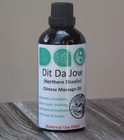 Dit Da Jow Massage Oil (Northern Shaolin) in New Glass Bottles